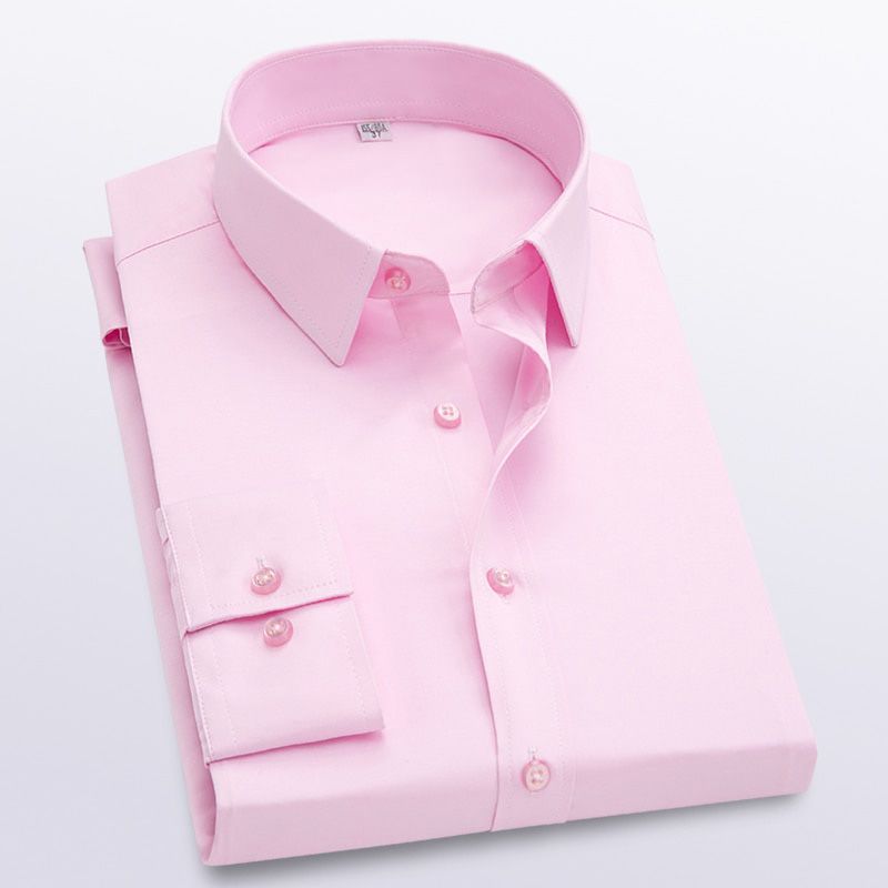 2021 Men shirt long sleeve stretch slim bottomed shirt business casual shirt summer casual cotton big size5XL Social dress shirt