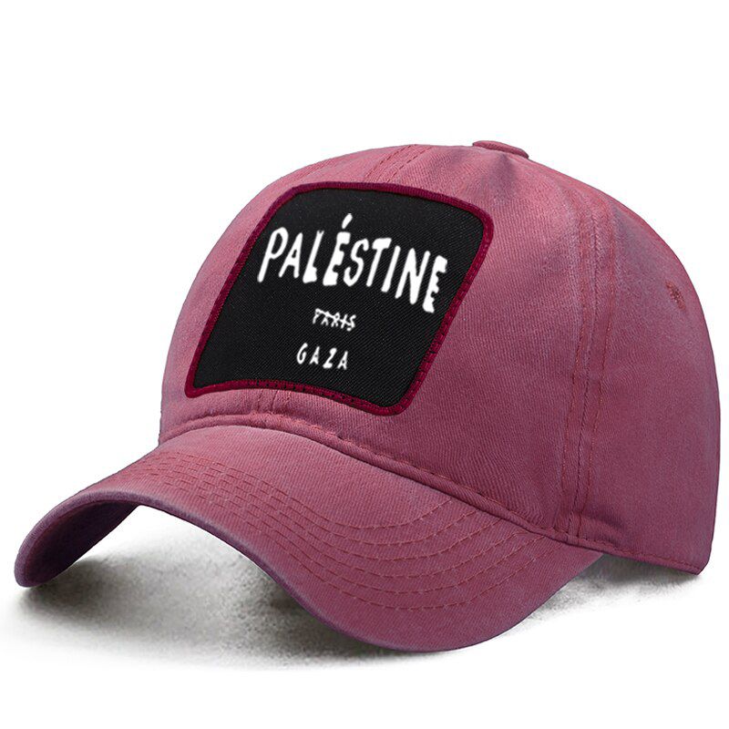 Gaza Palestine Paris 5sos Letter Printed Baseball Cap Trucker Hat Ponytail Berets Caps Casquette Snapback Gorras Hats