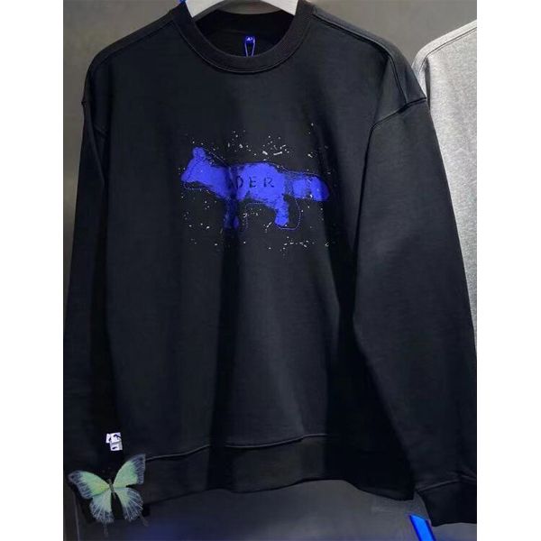 Embroidery Fox Ader Error Sweatshirts Oversize Men Women Adererror Hoodies Sweatshirts Tag Label