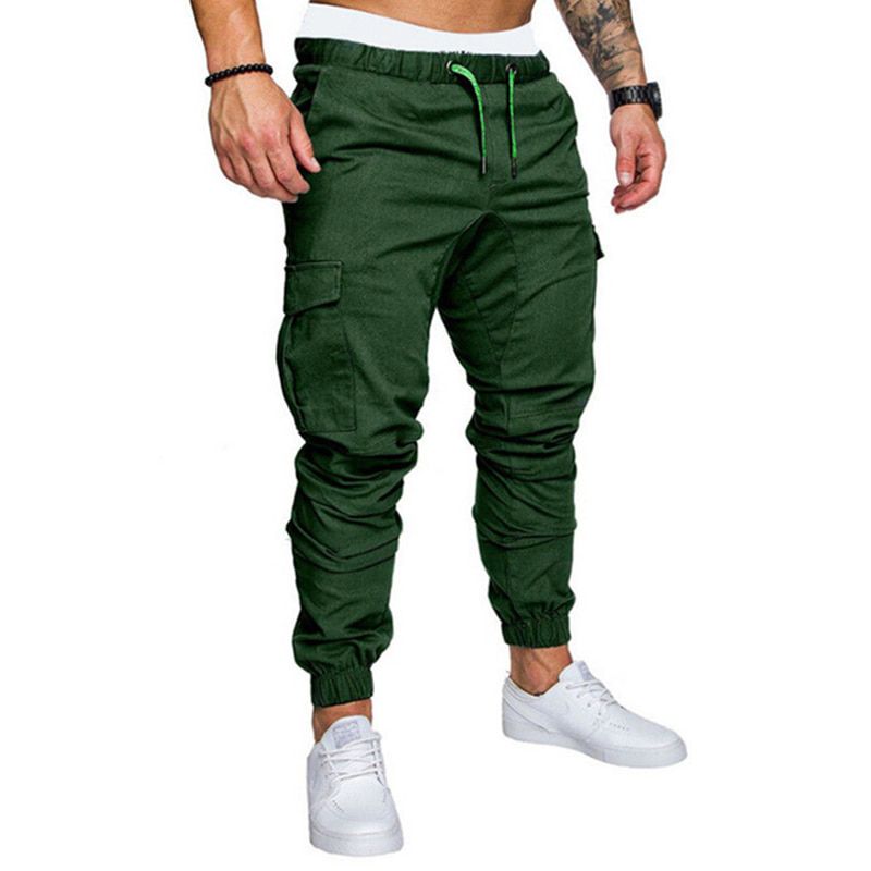 Mens Joggers Casual Fitness Sweatpants Men Hop Sportswear Tracksuit Sweatpants Male Solid Trousers Gyms Jogger Track Pants