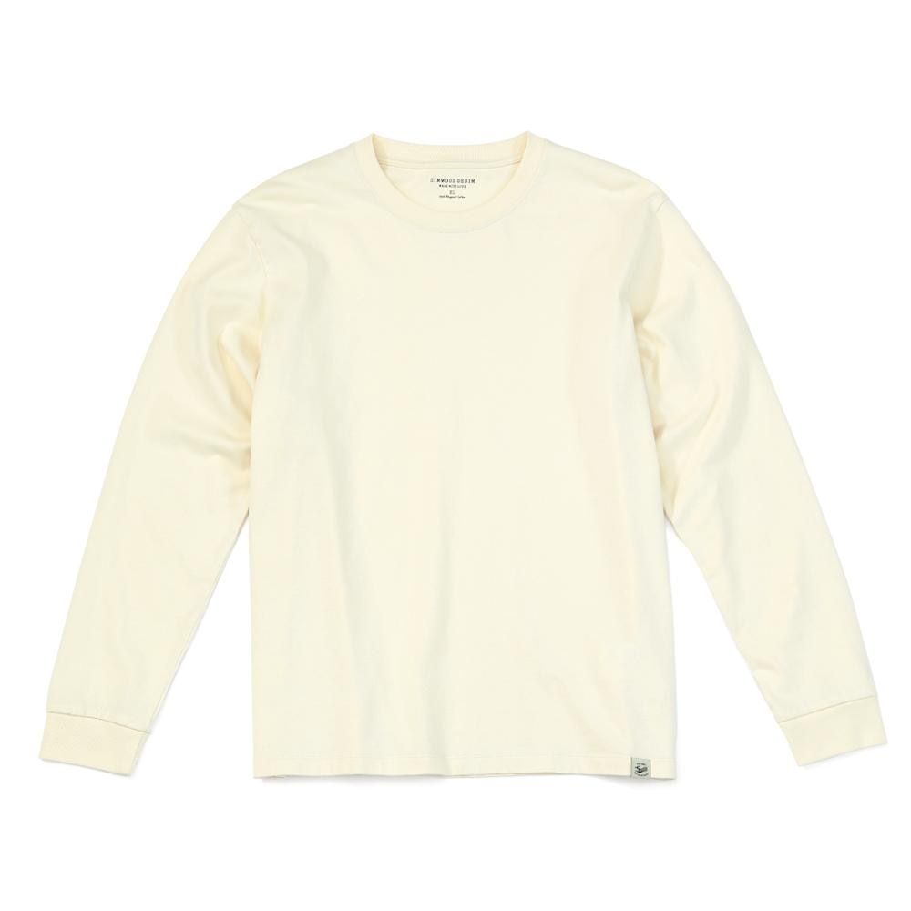 SIMWOOD Spring Long Sleeve T Shirt Men Solid Color 100% Cotton O-neck Tops Plus Size T-shirt  SJ120967
