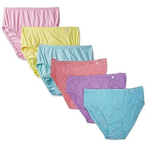 Multicolor Cotton Panty for Women - 6 Pcs
