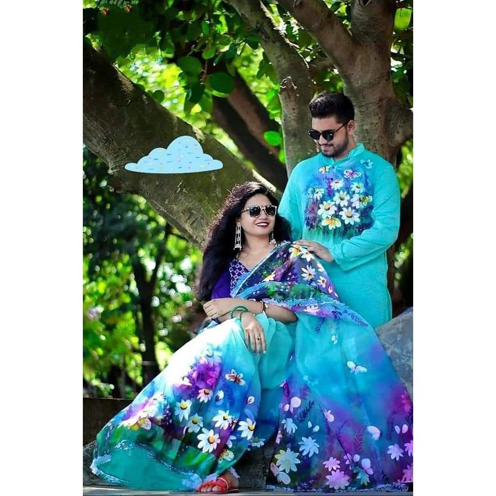 Latest Collection Screen Print Cotton Three Piece [3PC]