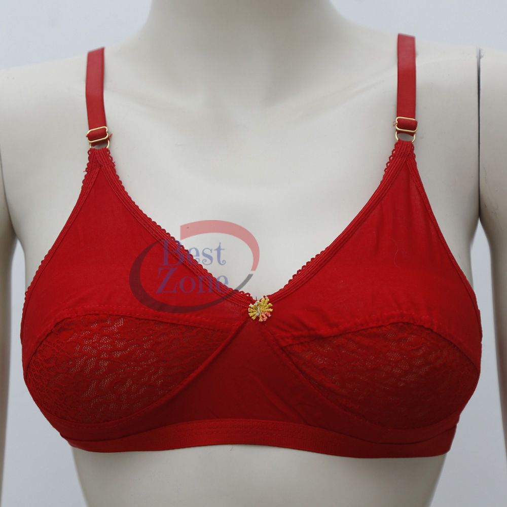Lace and Cotton Bra For Women