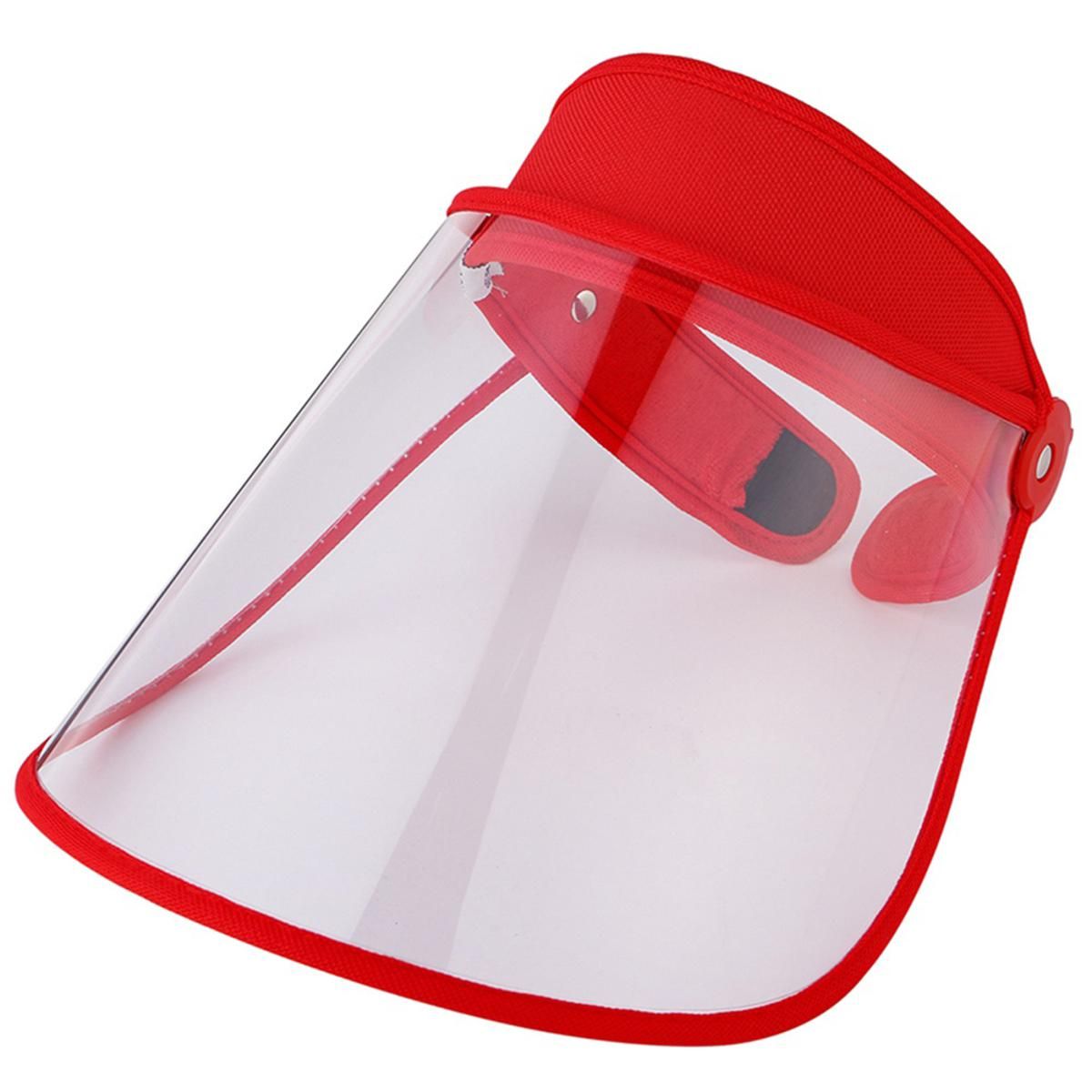 【ALLGOOD】Safety Face Shield Visor Clear Face And Head Coverage AntiSpitting Full Protective Hat Cover Outdoor Fisherman Hat Adjustable Size