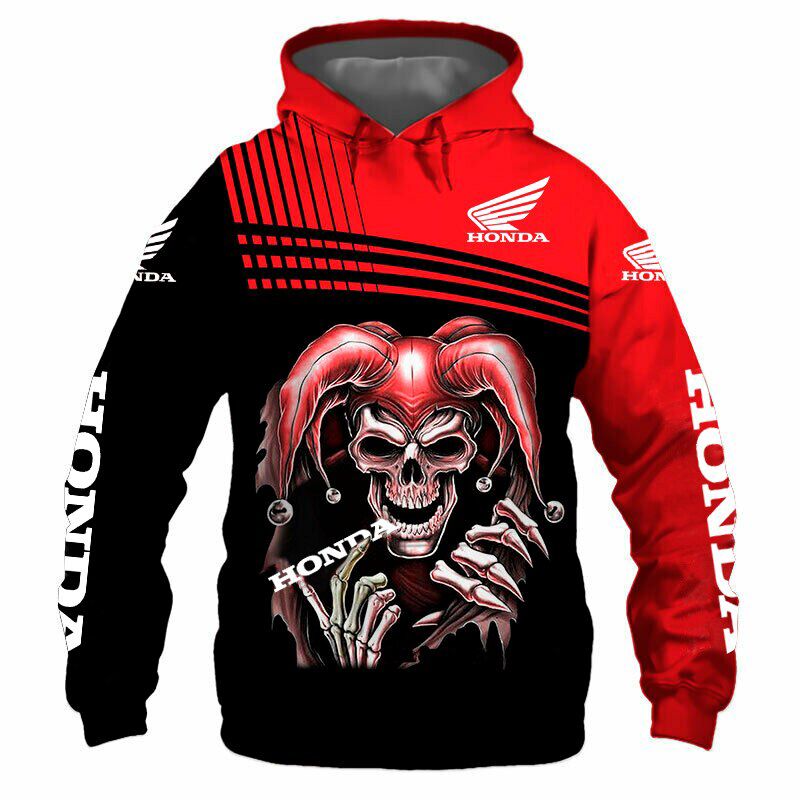 Men's Hoodie Car Logo High Quality Fashion Honda Motorcycle Outdoor Driving O-Neck Sweatshirt in