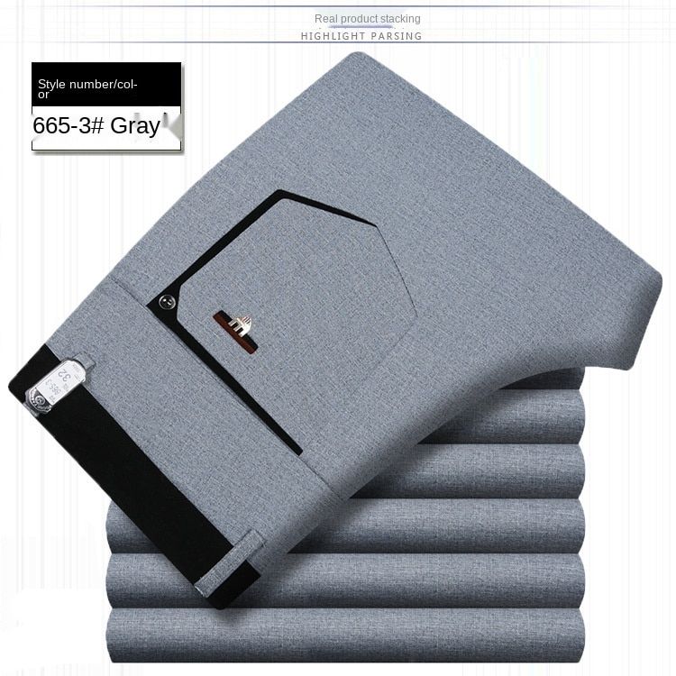 White Black Formal Trousers For Men Summer Thin Business Office Dress Trousers Stretch Wendding Suit Pants Men 2022 New