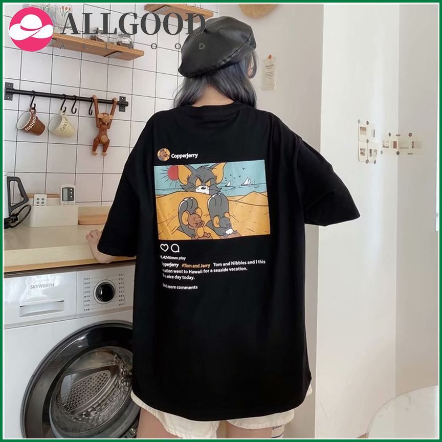 Cartoon Printed Student Autumn Harajuku Hoodies Streetwear  Women Loose Cute Hooded BF Style Hoodies Girls Kawaii Casual Tops