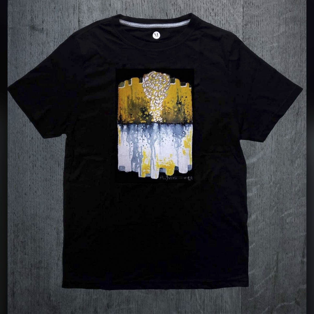 Hand paint Cotton Half Sleeve T-Shirt for Men