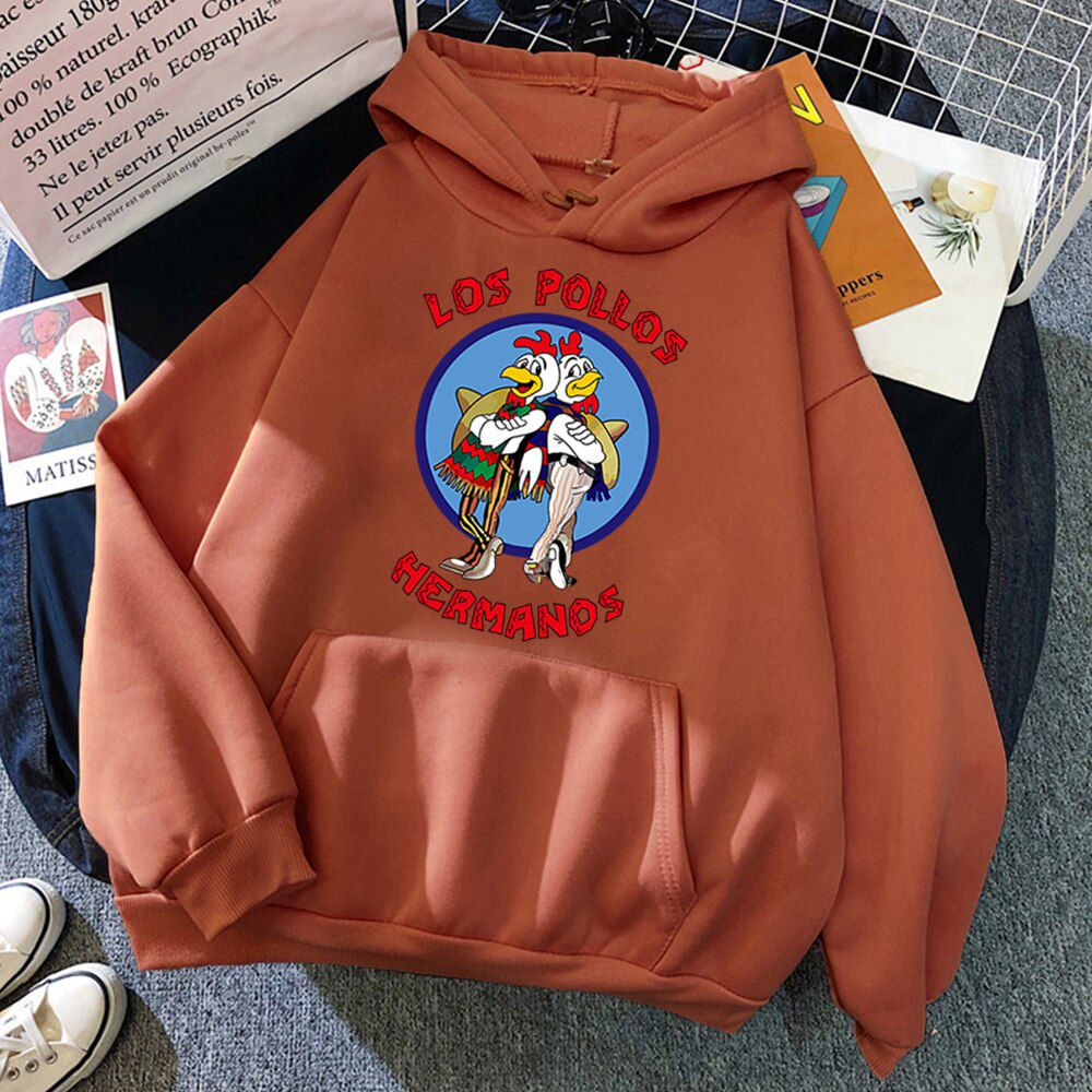 LOS POLLOS Hermanos Letter Print Male Sweatshirts Mens Hoodies Autumn Winter High Quality Hoodie Chicken Brothers Pullovers