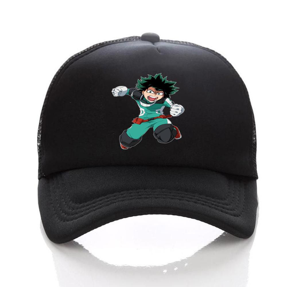Anime Hero Academia hat Izuku Midoriya Katsuki Bakugou Adjustable Summer Fitted Snapback cap Baseball Cap Cosplay Hat