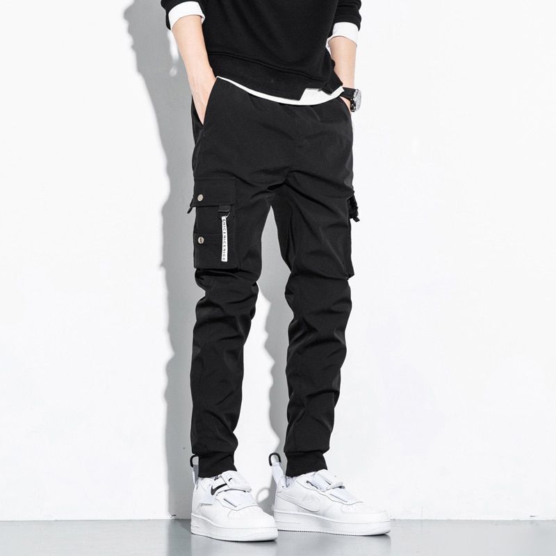 Cargo Pants Men New Style Pure Cotton Solid Color Hip-Hop Multi-Pocket Plus Size Pants Men Sports Pants Men Casual Pants