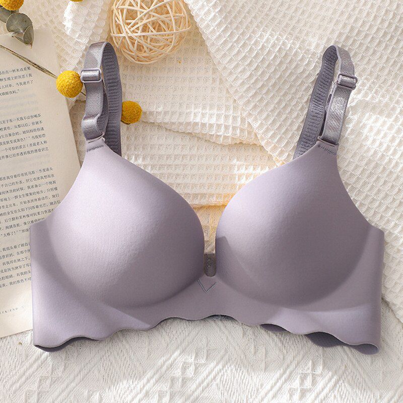 Deep U Cup Bras For Women Push Up Lingeries Seamless Bra Wire Free Bralette Backless Plunge  Female Underwear
