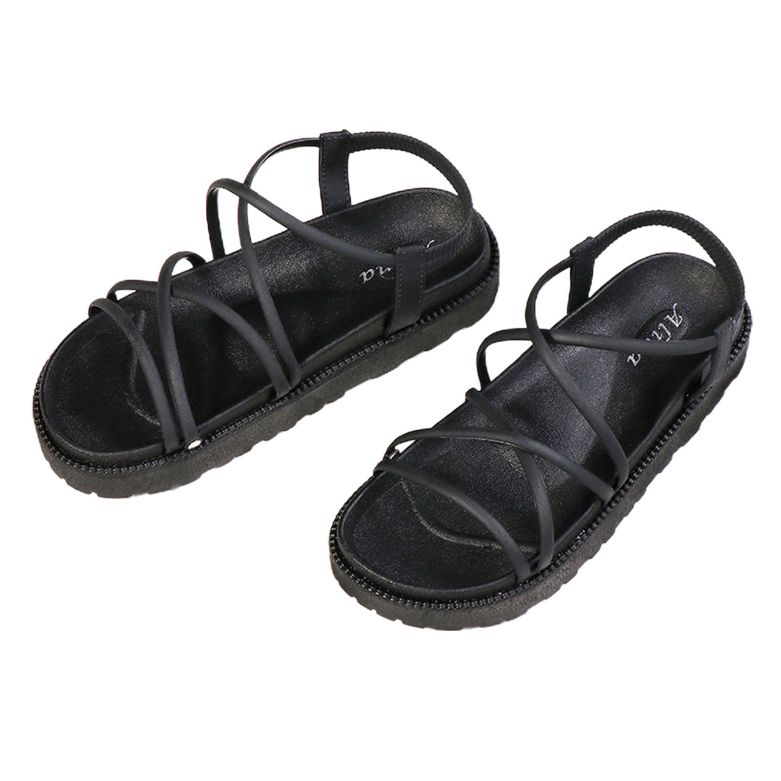 Summer Shoes Wear-resistant Cross Strap Flat Heel Sandals