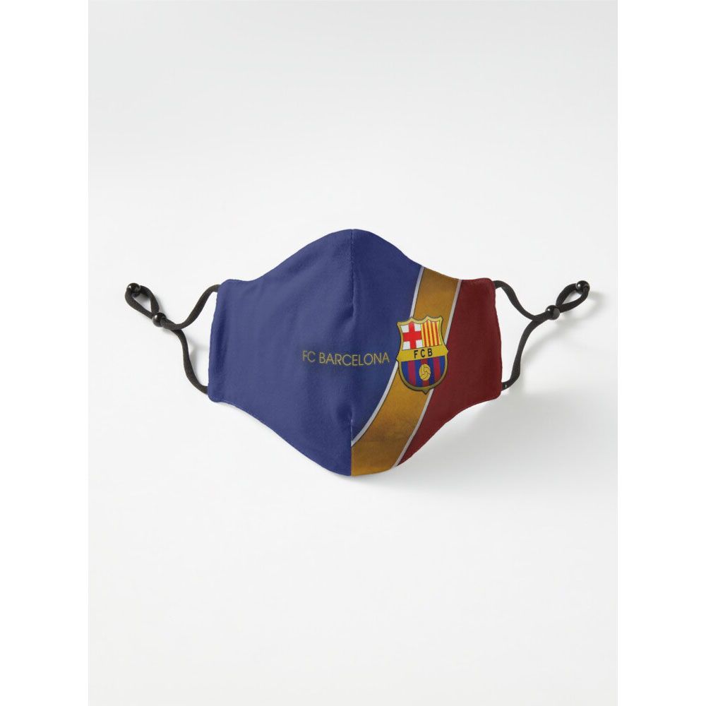 FC Barcelona Fooball Club Messi UEFA Champions Copa del Rey Six Layer Face_Mask Tiktok_Mask For Men And Women Gaming_Mask With Adjustable Ear Loop And Digital Print Face_Mask Graphics Print Anime_Mask
