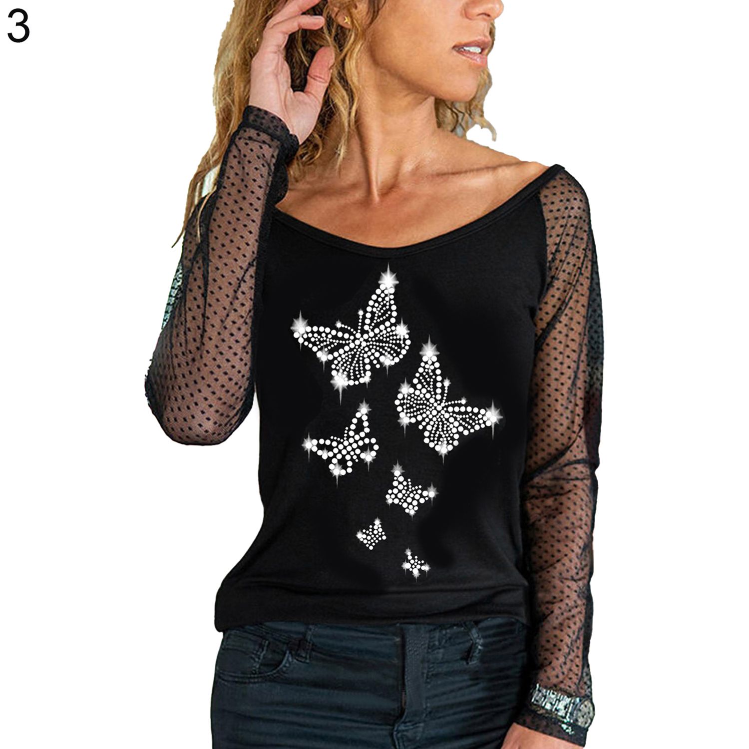 Women Top See-through Casual Spring Top