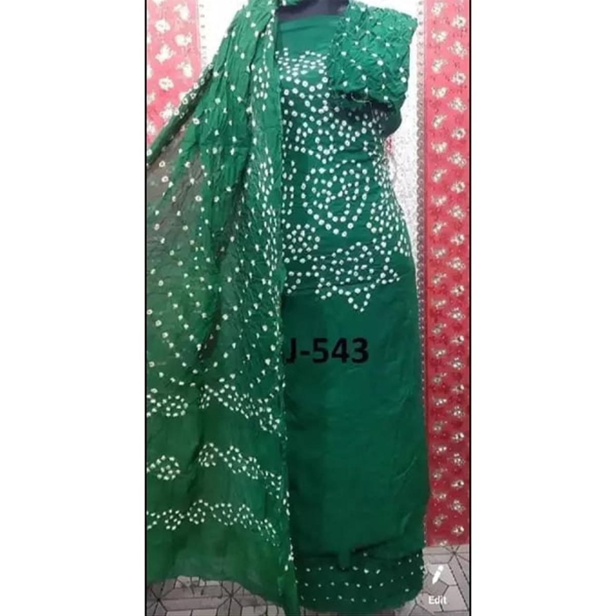 Un-Stitched Batik Chunri Print Three Piece For Women.