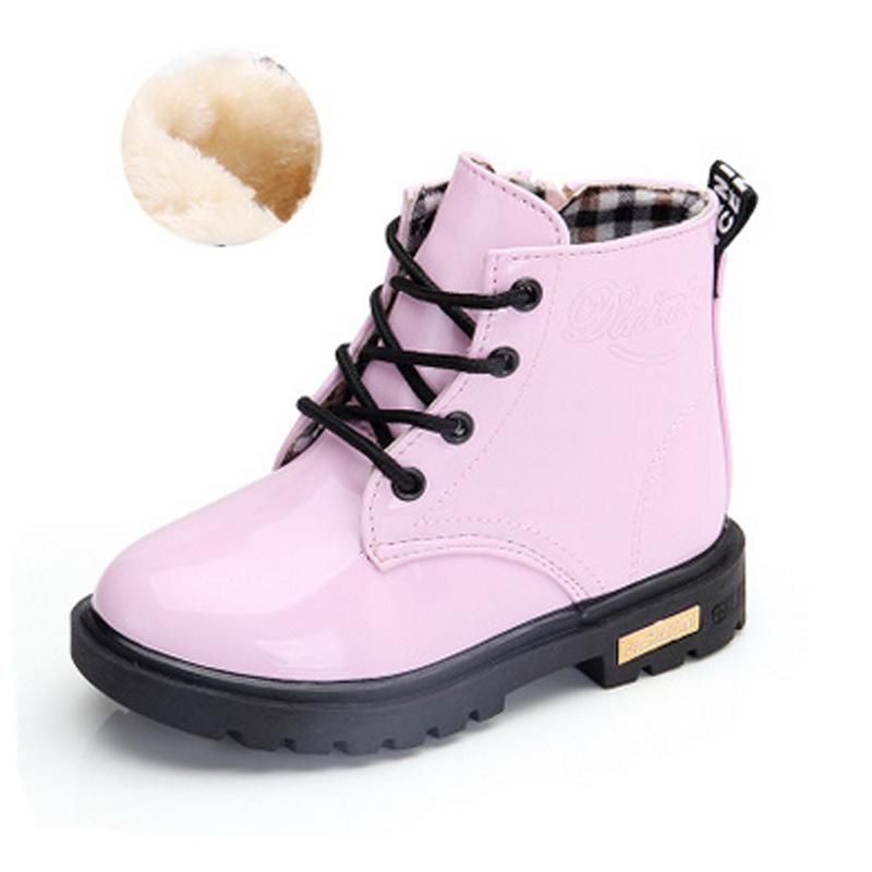 Warm Toddler Shoe Kids Waterproof Ankle Boots s s Leather Boots Child Casual Martin Boots Baby Shoes Size 21-36