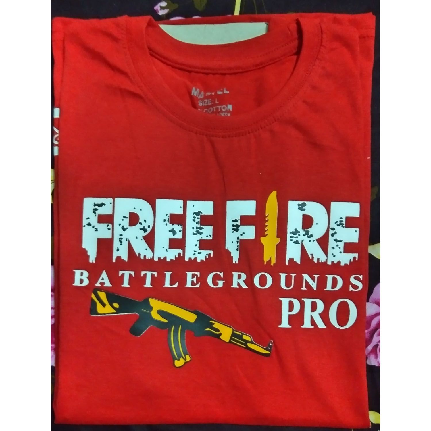 Free Fire AK 47 Half Sleeve T-Shirt for children
