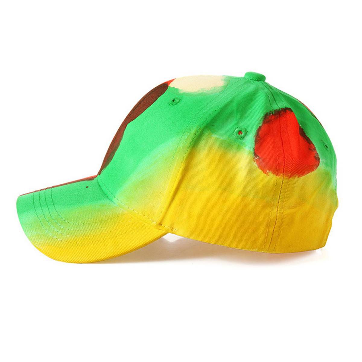 Women Men Cotton Gradient Colored Wide Brim Bucket Hat Baseball Cap