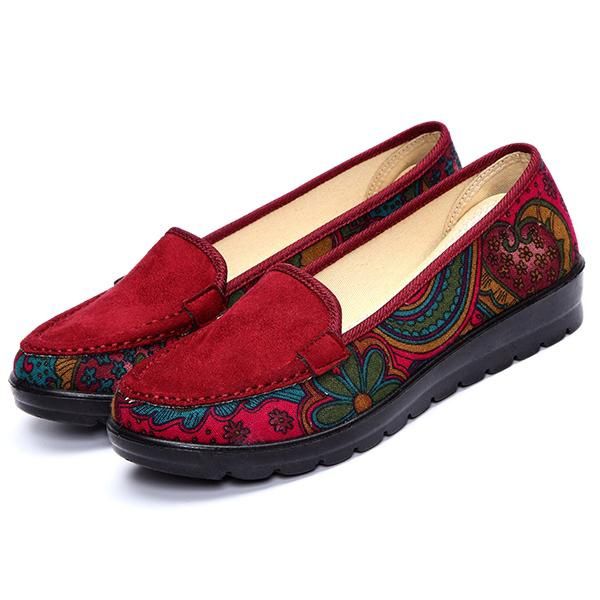 Big Size Women Casual Flat Loafers Slip-on Breathable Shoes Soft Sole Boat Shoes