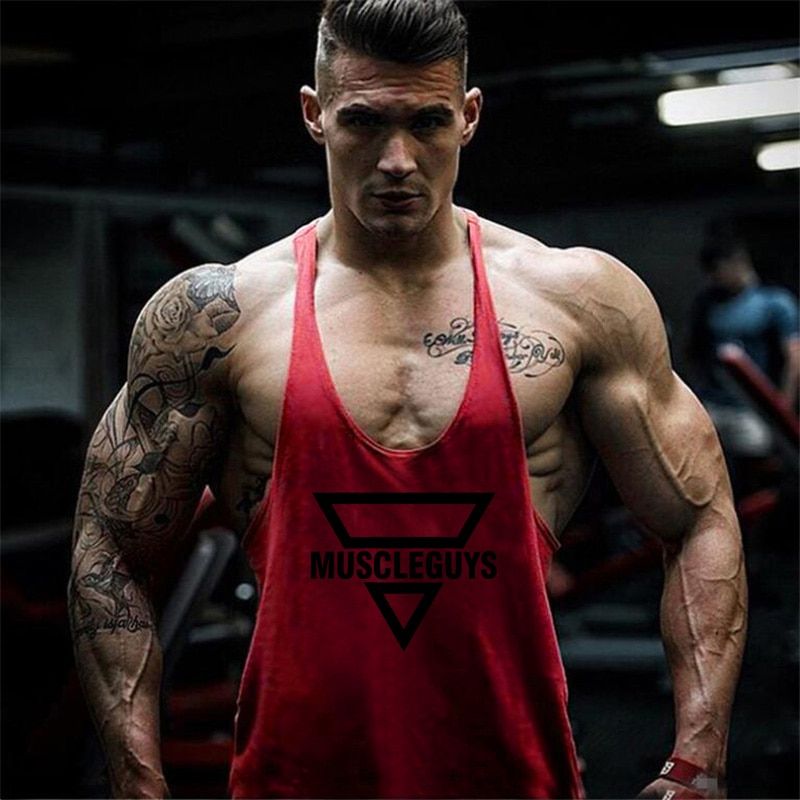 Bodybuilding mens Stringer TaTop Graphics print Fitness Singlets Srting Vest breathable muscle Sleeveless topstashirt