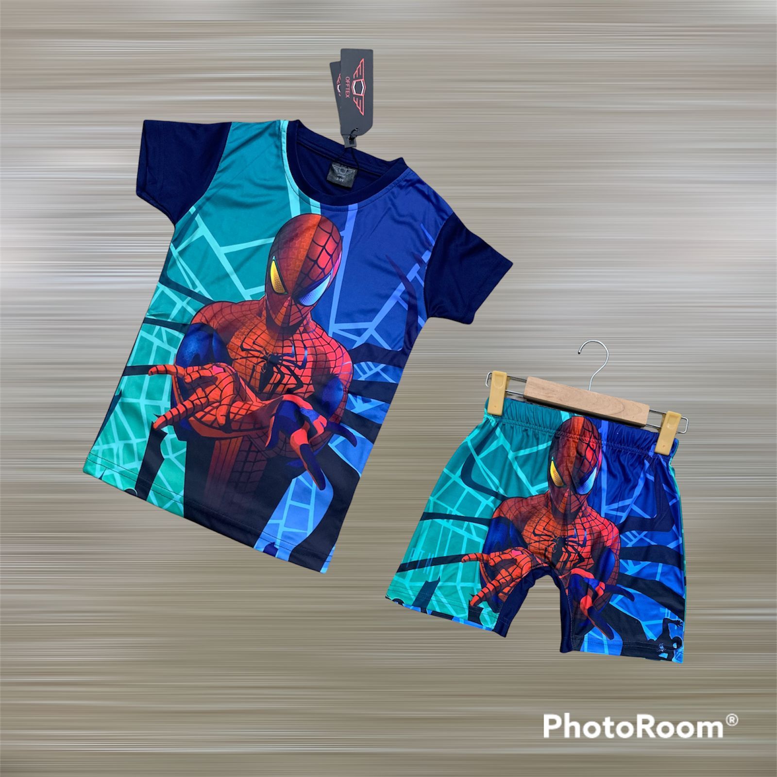 OFFTEX PREMIUM QUALITY BOYS SPIDERMAN TOP BOTTOM SET