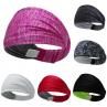 Uni Printed Non Slip Wide Headband Sweat Absorbant Sports Elastic Hairband