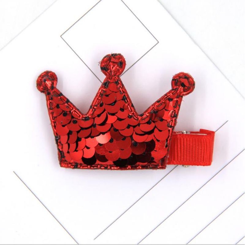 1pcs high-grade Candy Color Korean Fashion Fish scale Sequins Hair clips crown Hairpins Hair Accessories For Girls Gifts