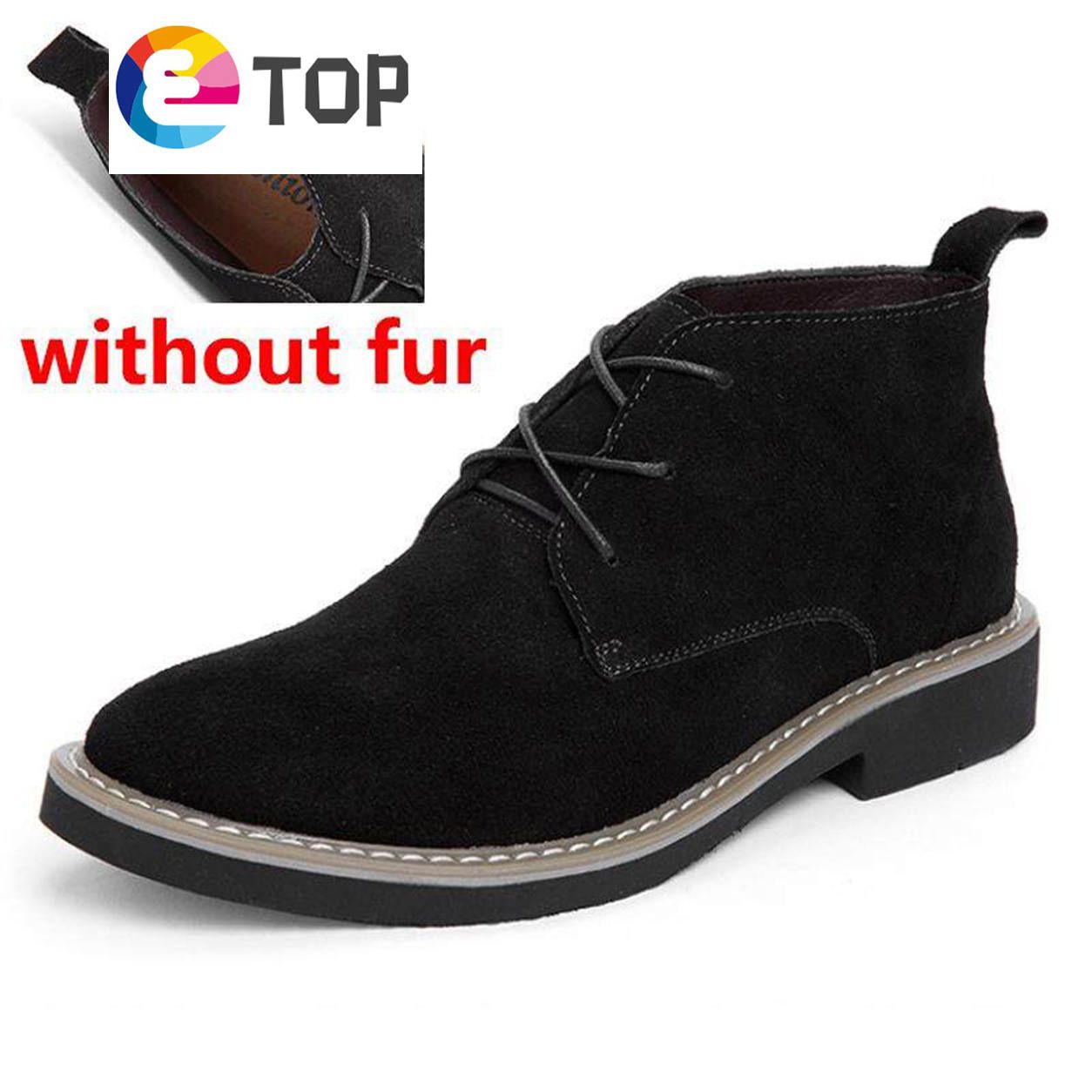 Men Leather Boots Fashion Men Winter Shoes Brand Male Leather Boots Men Ankle Boots Snow Shoes