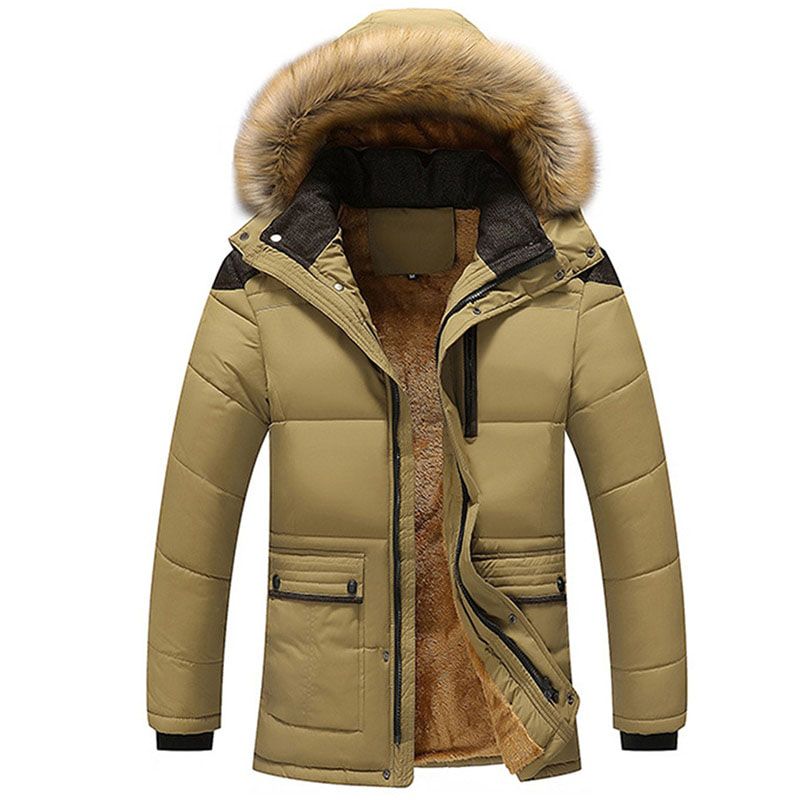 Plus Size 5XL Winter Windproof Parkas Men Solid Parkas Cotton padded Men Casual Jackets Thicken Coats OverCoat Warm Clothes
