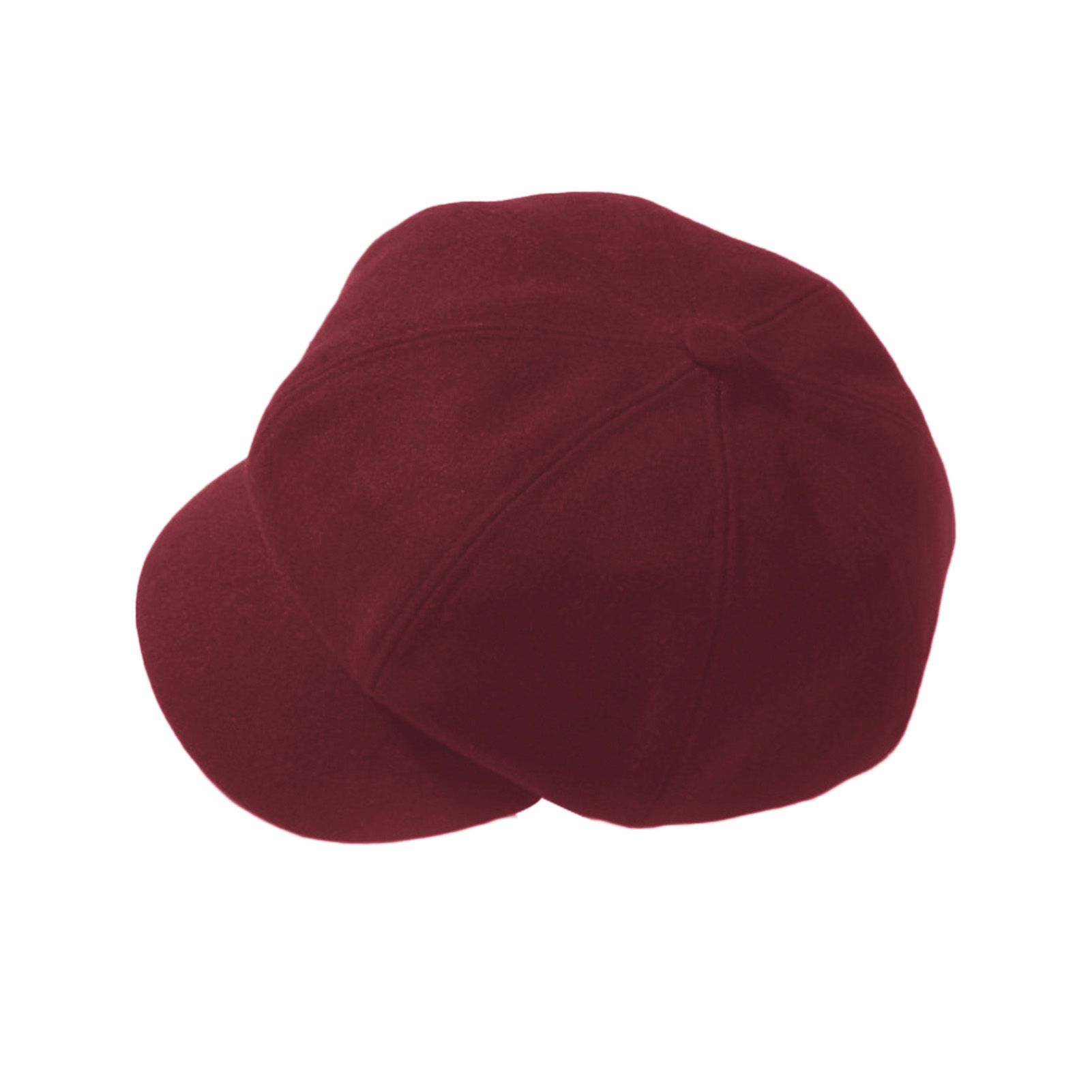 Painter Hat Simple Solid Color Women Octagonal Cap
