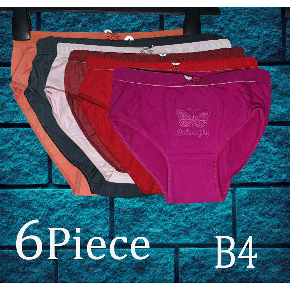 (6 pieces) Women's Cotton Pantiy