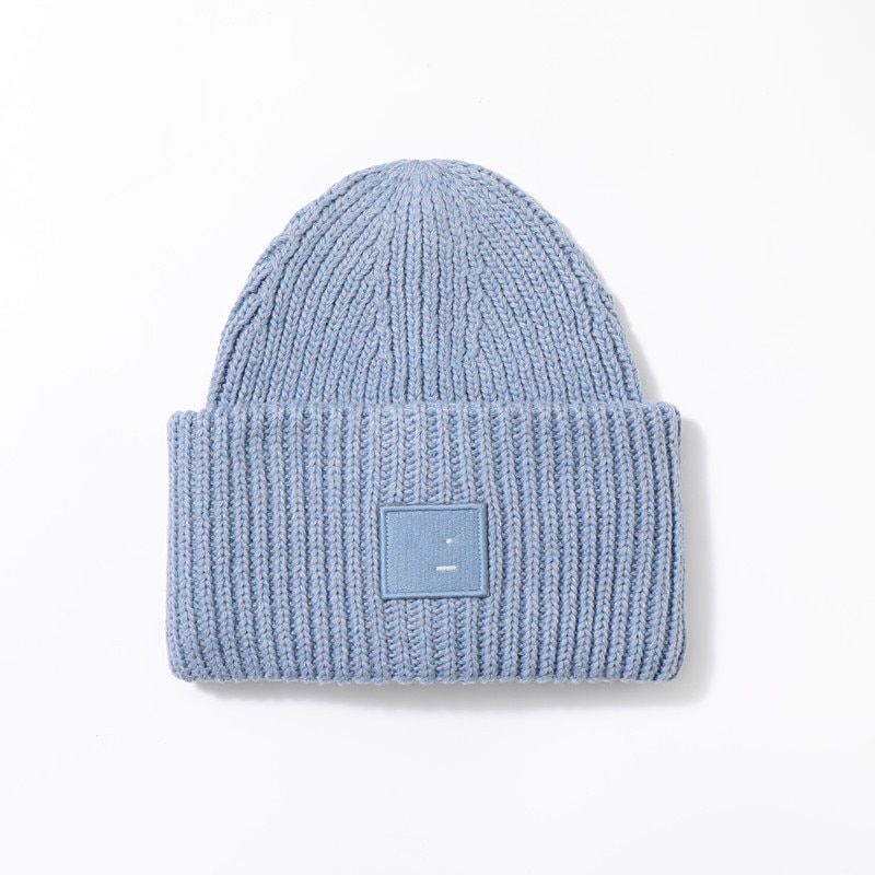2020 new acne Uni men's and women's autumn and Winter HAT wool mere hat double layer warm couple's hat warm knitted hat