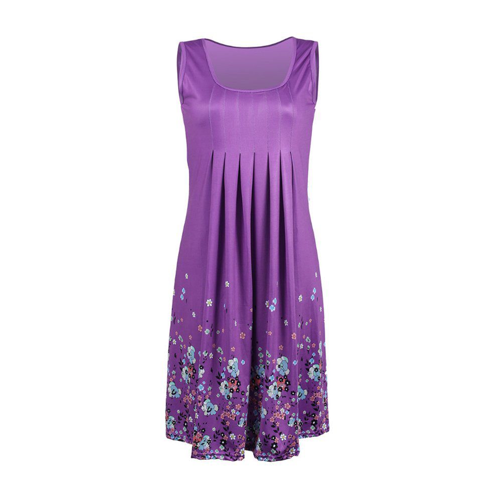 Dress Summer Bohemian Short Medium Length Dress Comfortable Beautiful Dress