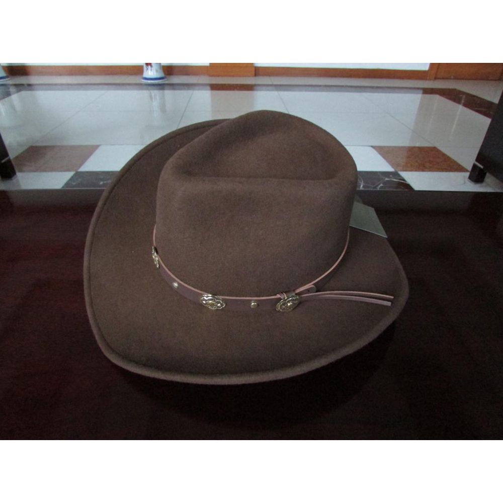 New 100% Woolen Cowboy hat Waterproof Wrinkle-free Felt Cowboy Hats Wide Brim Cowboy Hat Large-brimmed B-8133