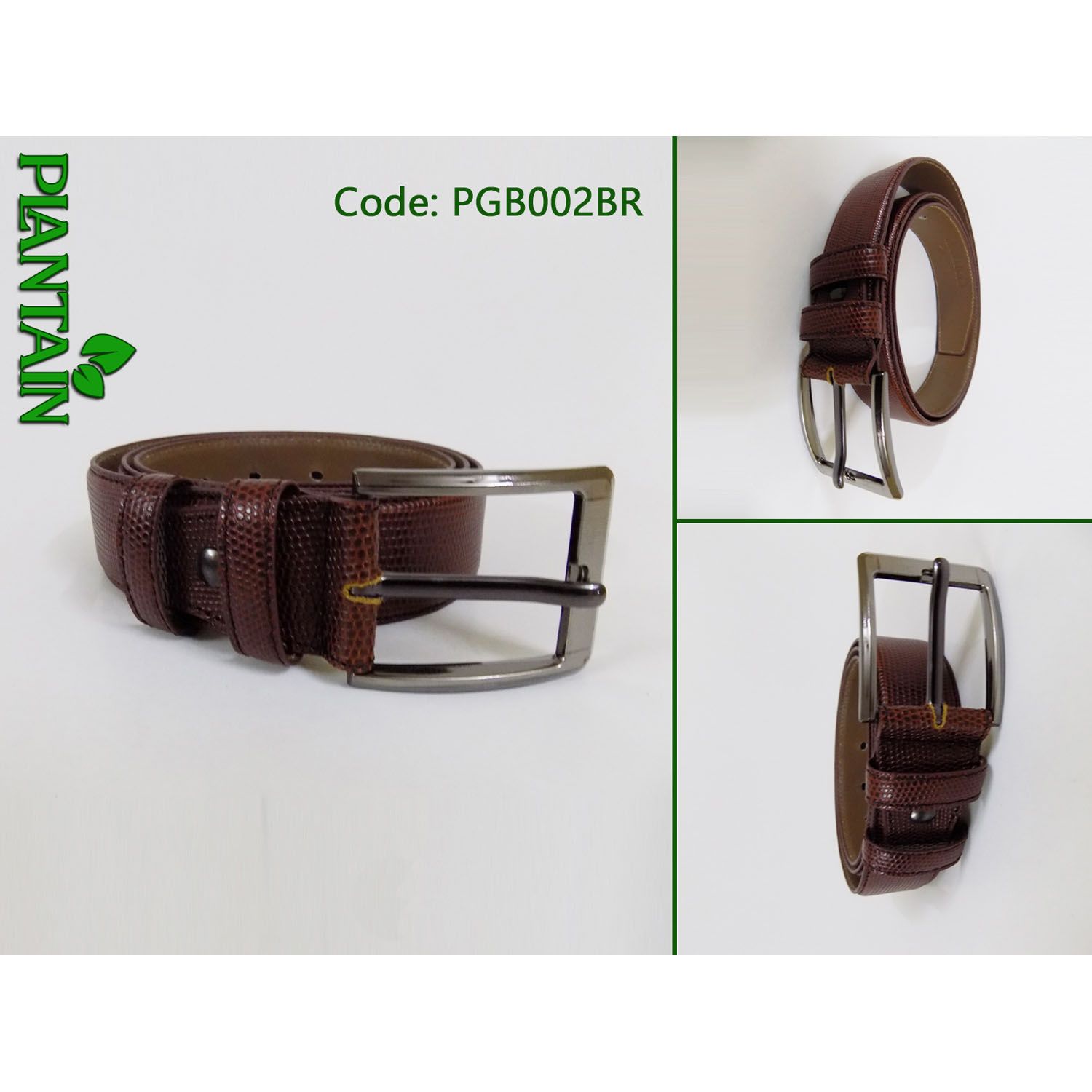 Brown Leather Waist Belt- 100% Leather
