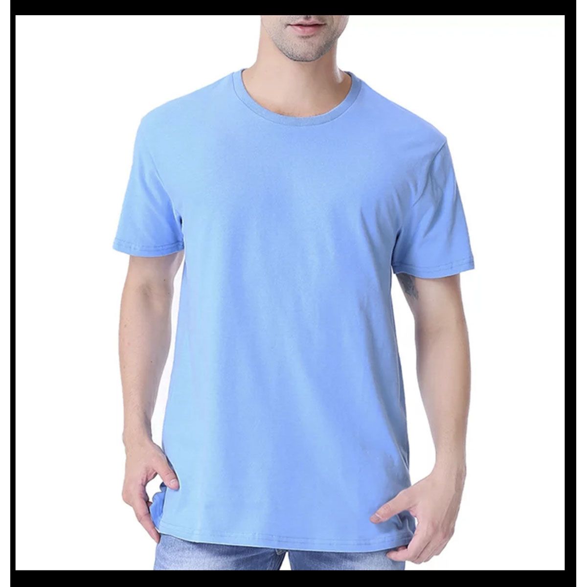 Solid Color Menz Jersey Tshirt