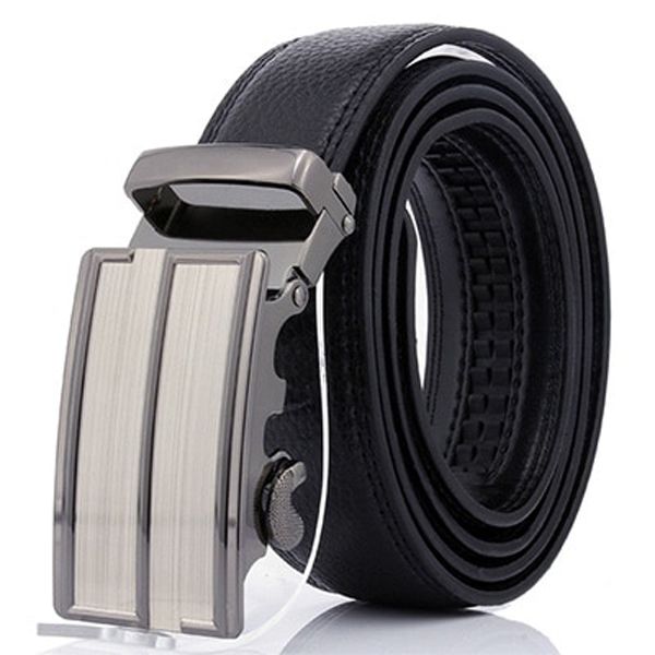Cody Steel Fashion Belt For Mens Luxury PU Leather Automatic Buckle Men Belt Black Practical High Quality Business Male Belts