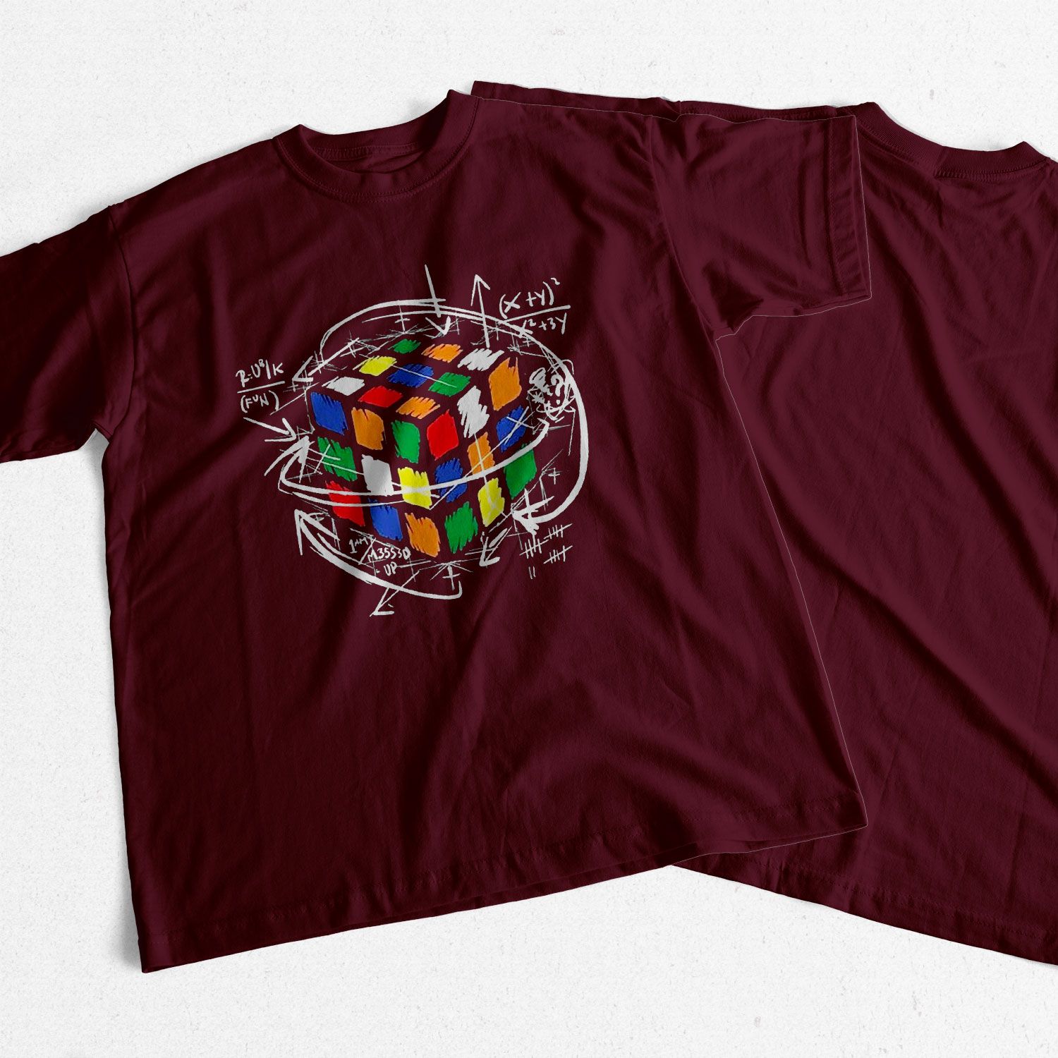 100% Cotton top quality Magic square printing men T shirt casual men's casual Magic square t-shirt for men tee shirts