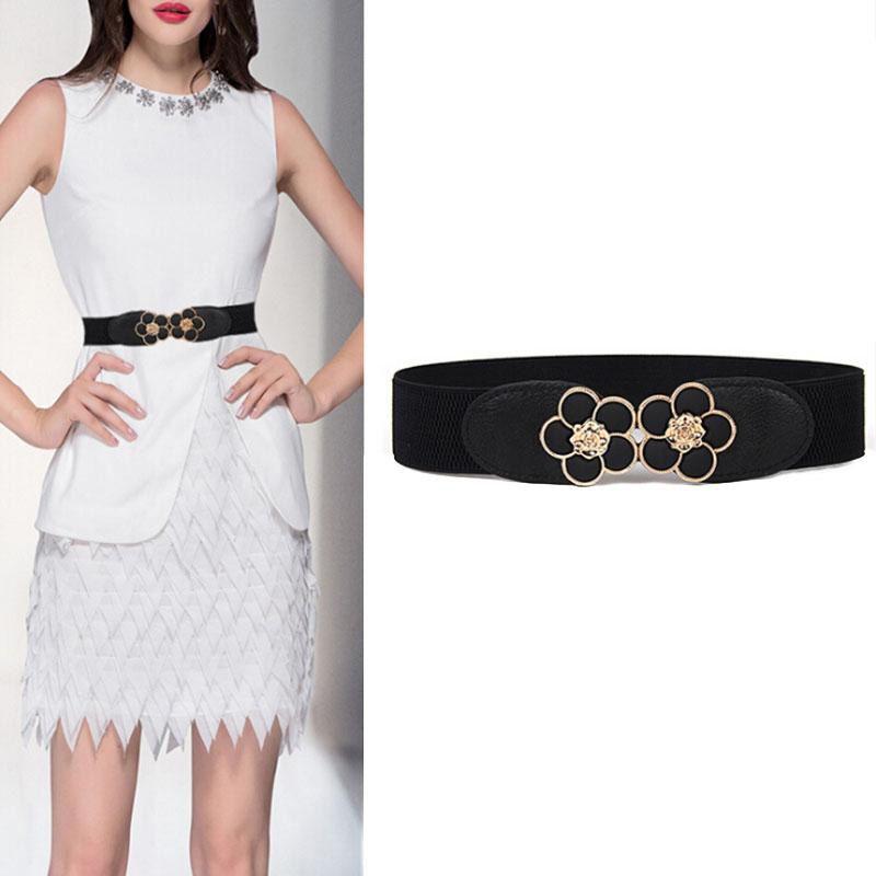 【BestGO】Women Elastic Belt Waistband WiElegant CummerFor Women Dress