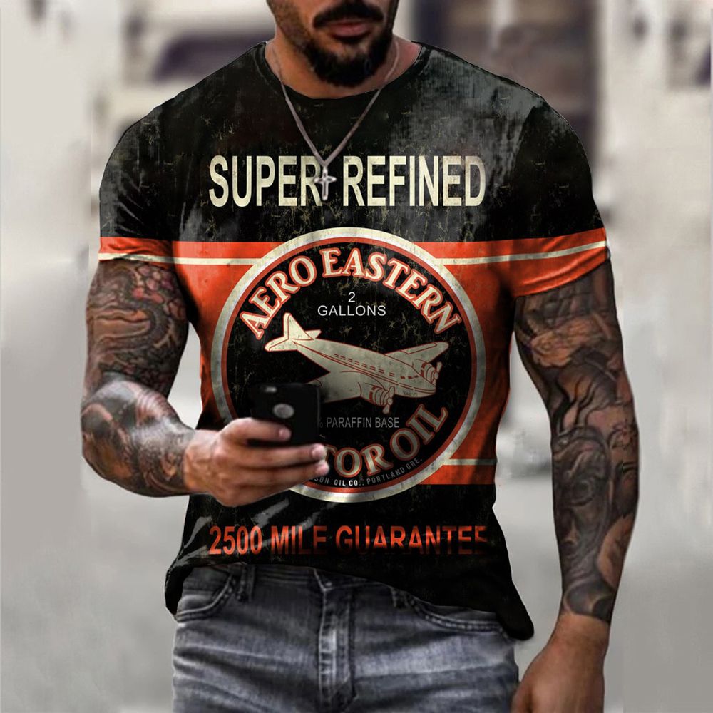 Summer 3D Printing Skull Oversized T-Shirt Fashion O-Neck 66 Highway Pattern Casual Short Sleeve Street Hop T-Shirts