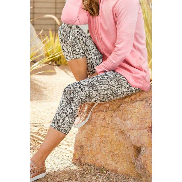 Snake Print Crop Legging