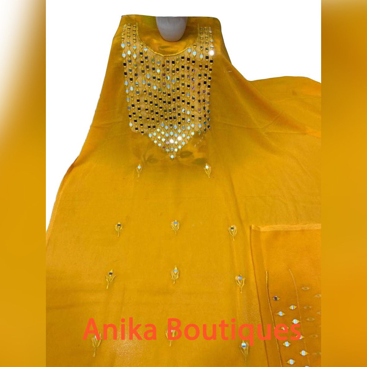 Sami Stitched Indian Weightless Georgette -Embroidery for Women 1 picee