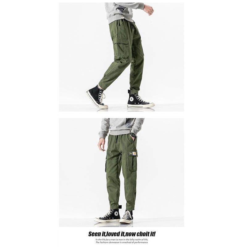 Spring And Autumn Style Men's Tooling Trousers, Carhartts Tooling Trousers, Multi-Pocket Design Of Fashion Trend Brand Clothing