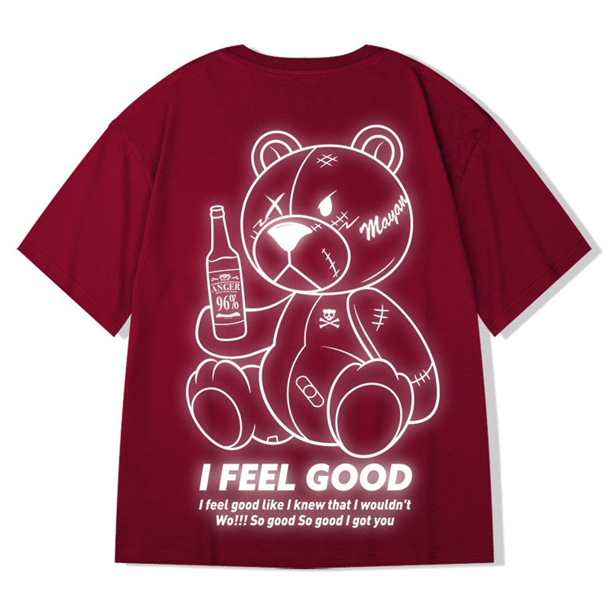 High Street T Shirt Streetwear Men  Hop Printed T-Shirts summer Harajuku Cotton Tee Male Loose Tops