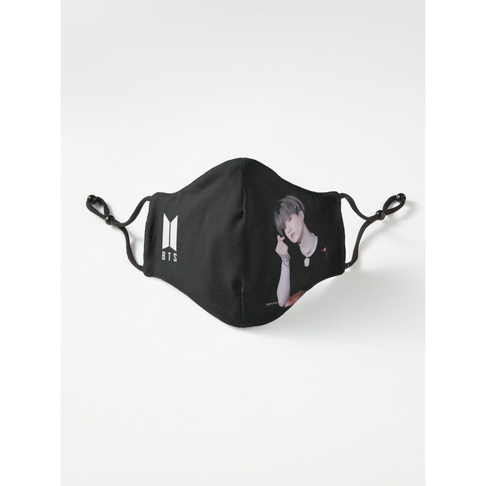 BTS Suga Cute Mi Yooni Six Layer Face Mask Tiktok_Mask For Men And Women Gaming_Mask With Adjustable Ear Loop And Digital Print Face_Mask Graphics Print Anime_Mask