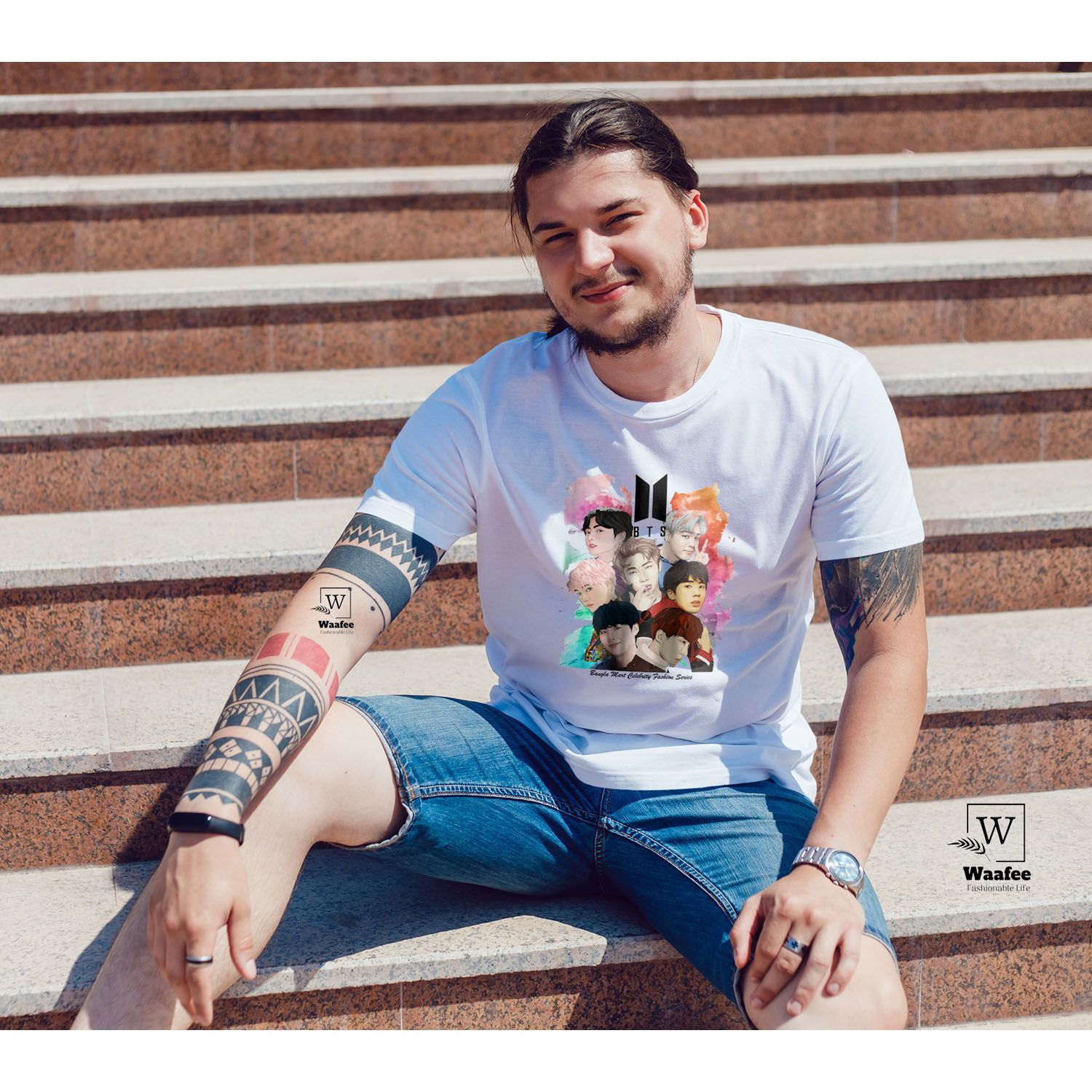 BTS fan Half hata tshirt for menz