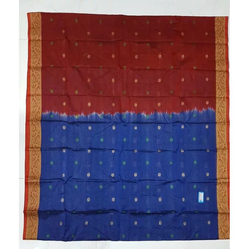 Multicolor Cotton Jamdani Saree with Blouse Piece for Women