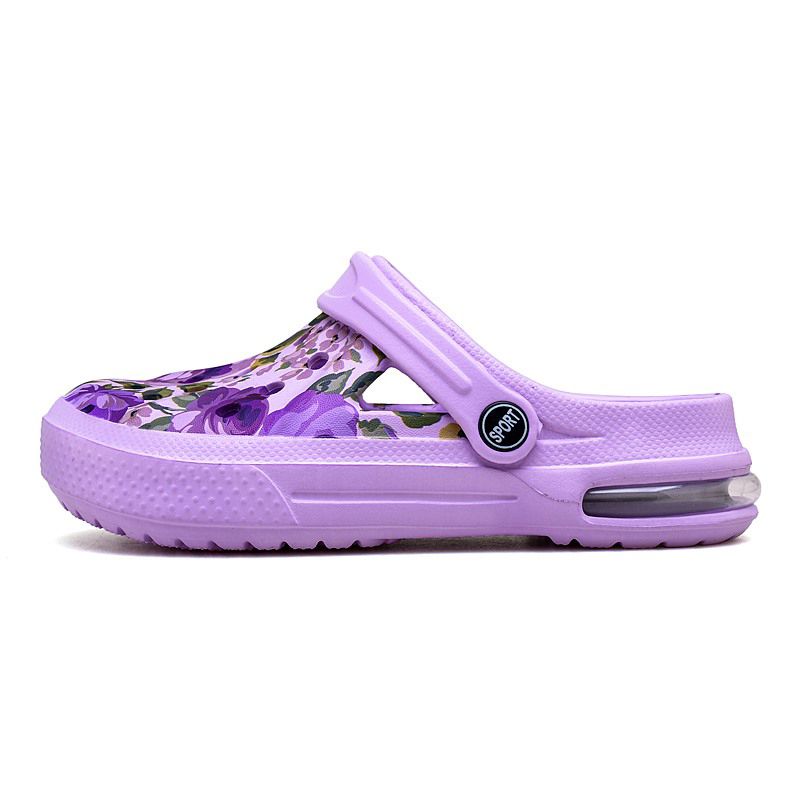 New Fashion  Baotou Half Slippers Female Korean Beach Shoes Female Slippers Seaside Hole Shoes Slippers